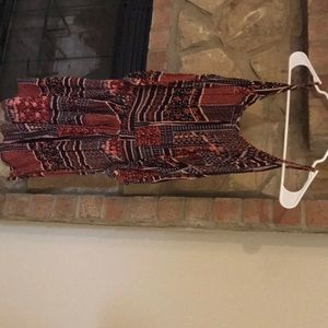 Special occasion red multi colored dress